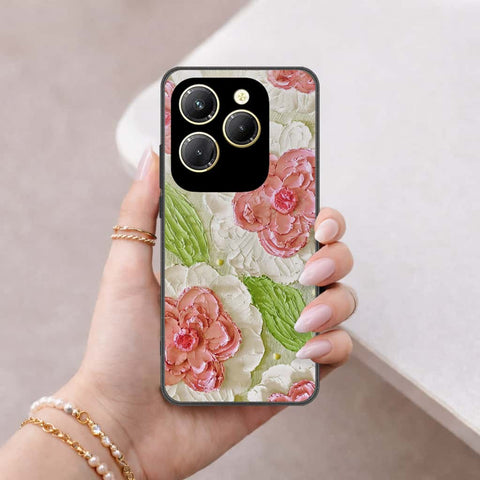 Tecno Spark 20 Pro Cover - Floral Series 4 - HQ Ultra Shine Premium Infinity Glass Soft Silicon Borders Case