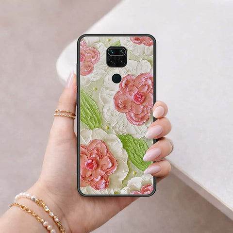Xiaomi Redmi 10X 4G Cover - Floral Series 4 - HQ Ultra Shine Premium Infinity Glass Soft Silicon Borders Case