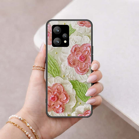 Oppo K10x Cover - Floral Series 4 - HQ Ultra Shine Premium Infinity Glass Soft Silicon Borders Case