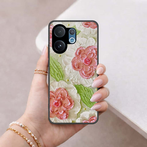 Vivo T4 Pro Cover - Floral Series 4 - HQ Ultra Shine Premium Infinity Glass Soft Silicon Borders Case