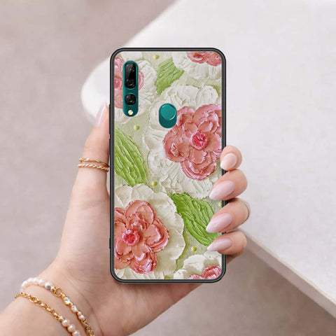 Huawei P Smart Z Cover - Floral Series 4 - HQ Ultra Shine Premium Infinity Glass Soft Silicon Borders Case