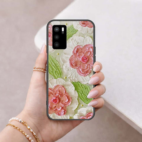 Oppo A16s Cover - Floral Series 4 - HQ Ultra Shine Premium Infinity Glass Soft Silicon Borders Case