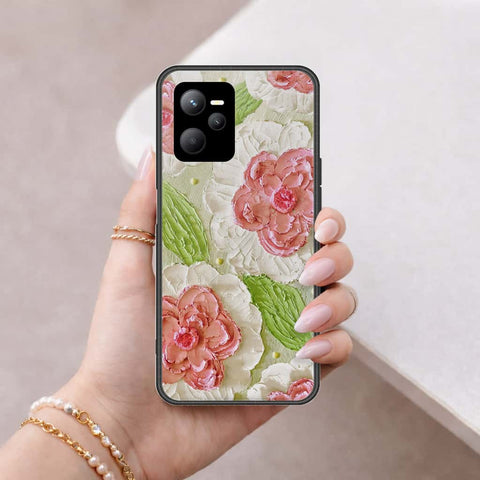 Realme Narzo 50A Prime Cover - Floral Series 4 - HQ Ultra Shine Premium Infinity Glass Soft Silicon Borders Case