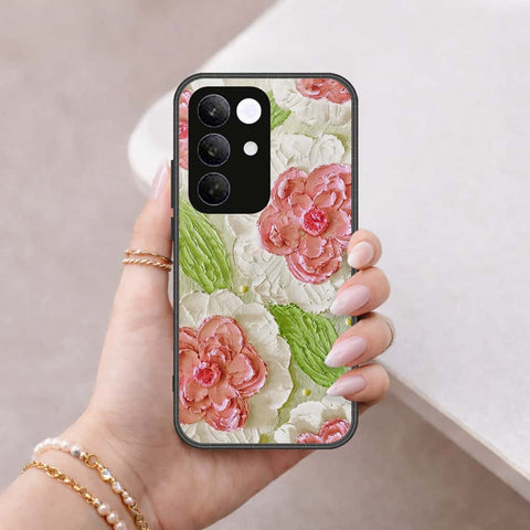 Realme C85 Pro Cover - Floral Series 4 - HQ Ultra Shine Premium Infinity Glass Soft Silicon Borders Case