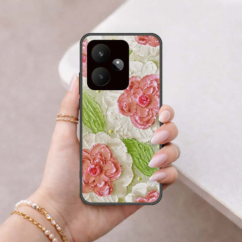 Realme GT 7 Cover - Floral Series 4 - HQ Ultra Shine Premium Infinity Glass Soft Silicon Borders Case