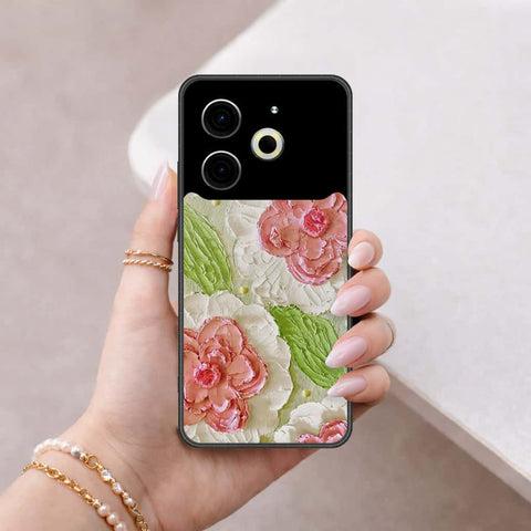 Tecno Pova 6 Cover - Floral Series 4 - HQ Ultra Shine Premium Infinity Glass Soft Silicon Borders Case