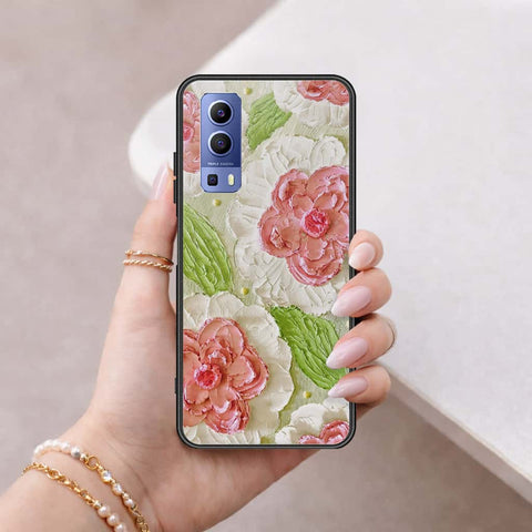 Vivo Y52 5G Cover - Floral Series 4 - HQ Ultra Shine Premium Infinity Glass Soft Silicon Borders Case