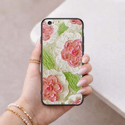iPhone 6S / 6 Cover - Floral Series 4 - HQ Ultra Shine Premium Infinity Glass Soft Silicon Borders Case