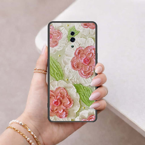 Oppo Reno Cover - Floral Series 4 - HQ Ultra Shine Premium Infinity Glass Soft Silicon Borders Case