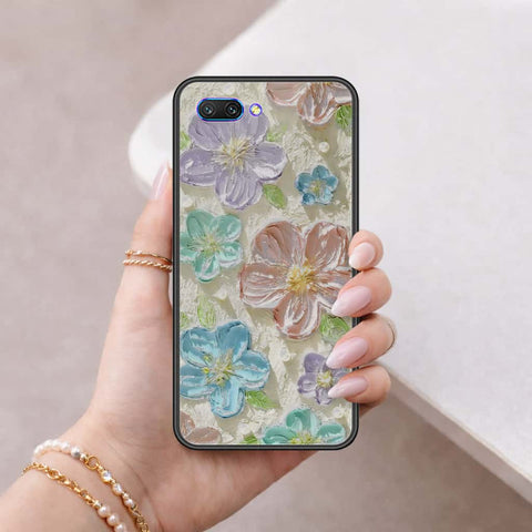 Huawei Honor 10 Cover - Floral Series 4 - HQ Ultra Shine Premium Infinity Glass Soft Silicon Borders Case