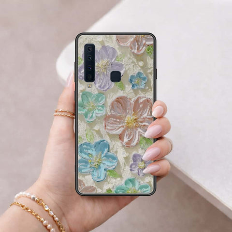 Samsung Galaxy A9 Star Pro Cover - Floral Series 4 - HQ Ultra Shine Premium Infinity Glass Soft Silicon Borders Case