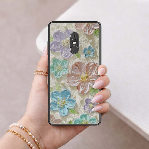 Xiaomi Redmi Note 4 / 4X Cover - Floral Series 4 - HQ Ultra Shine Premium Infinity Glass Soft Silicon Borders Case
