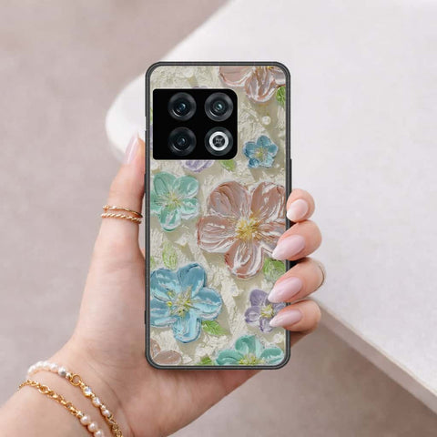 OnePlus 10 Pro Cover - Floral Series 4 - HQ Ultra Shine Premium Infinity Glass Soft Silicon Borders Case