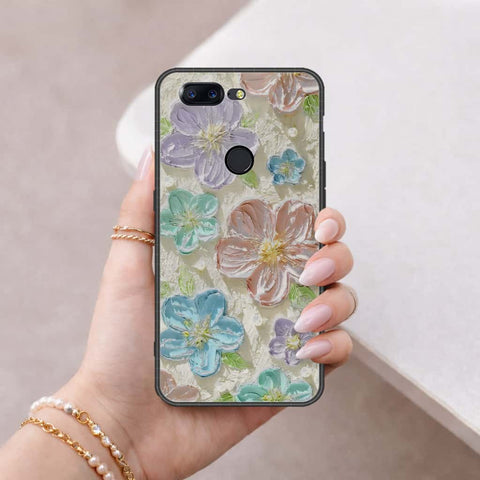 OnePlus 5T Cover - Floral Series 4 - HQ Ultra Shine Premium Infinity Glass Soft Silicon Borders Case