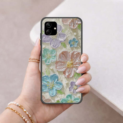 Samsung Galaxy F17 Cover - Floral Series 4 - HQ Ultra Shine Premium Infinity Glass Soft Silicon Borders Case