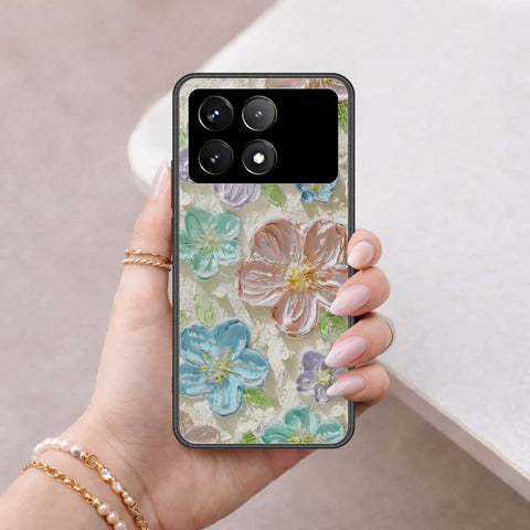 Xiaomi Poco F6 Pro Cover - Floral Series 4 - HQ Ultra Shine Premium Infinity Glass Soft Silicon Borders Case