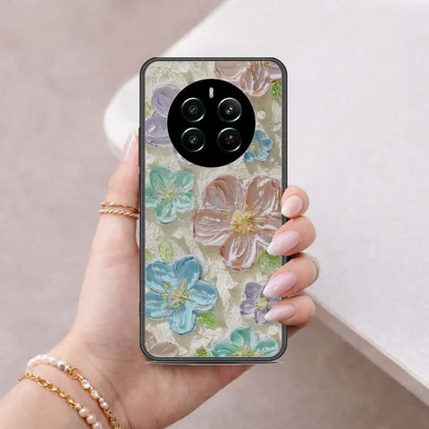 Realme Narzo 70 Cover - Floral Series 4 - HQ Ultra Shine Premium Infinity Glass Soft Silicon Borders Case