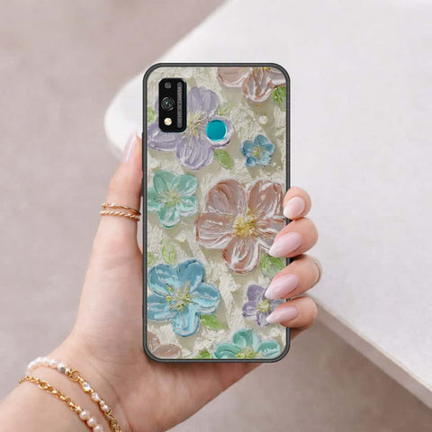 Huawei Honor 9 Lite - Floral Series 4 - HQ Ultra Shine Premium Infinity Glass Soft Silicon Borders Case