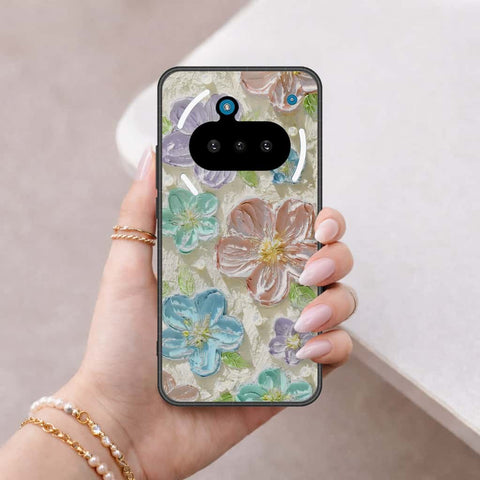 Nothing Phone 3a Cover - Floral Series 4 - HQ Ultra Shine Premium Infinity Glass Soft Silicon Borders Case