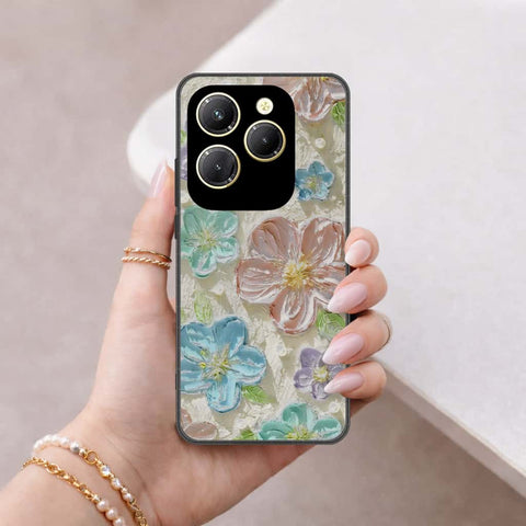 Tecno Spark 20 Pro Cover - Floral Series 4 - HQ Ultra Shine Premium Infinity Glass Soft Silicon Borders Case