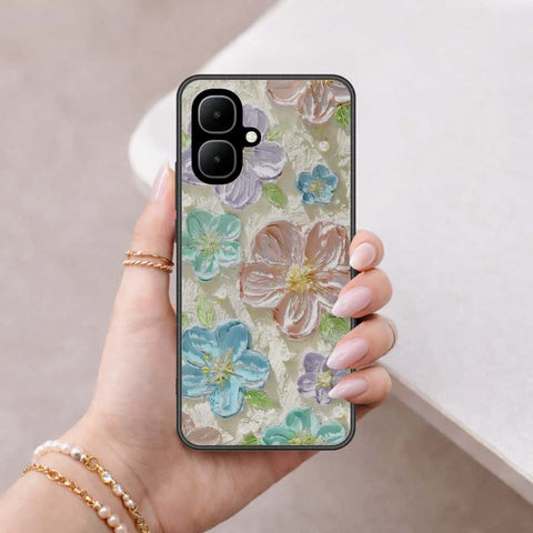 Infinix Smart 10 Cover - Floral Series 4 - HQ Ultra Shine Premium Infinity Glass Soft Silicon Borders Case