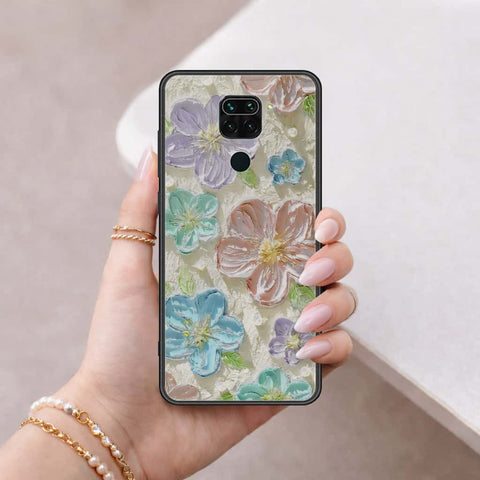 Xiaomi Redmi 10X 4G Cover - Floral Series 4 - HQ Ultra Shine Premium Infinity Glass Soft Silicon Borders Case