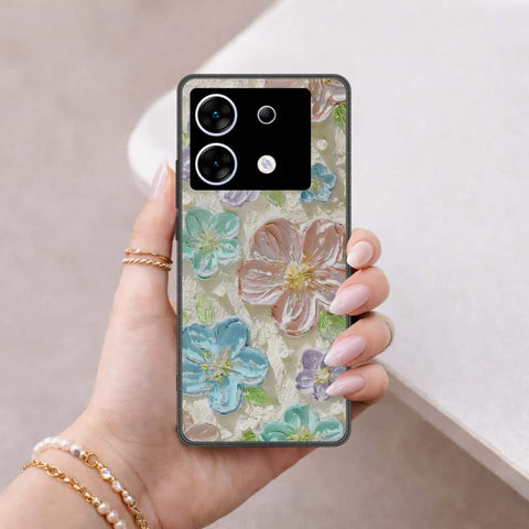 Infinix Zero 30 5G Cover - Floral Series 4 - HQ Ultra Shine Premium Infinity Glass Soft Silicon Borders Case
