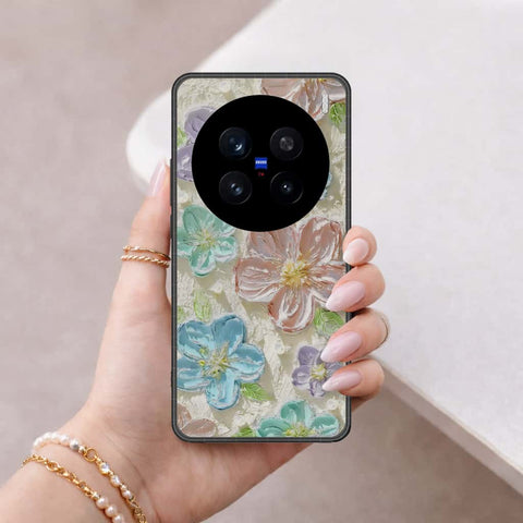 Vivo V7 Plus Cover - Floral Series 4 - HQ Ultra Shine Premium Infinity Glass Soft Silicon Borders Case