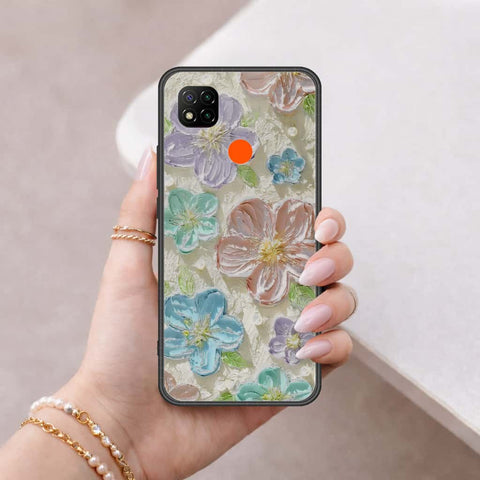 Xiaomi Poco C31 Cover - Floral Series 4 - HQ Ultra Shine Premium Infinity Glass Soft Silicon Borders Case
