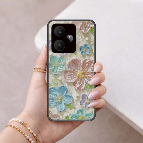 Realme GT 7 Cover - Floral Series 4 - HQ Ultra Shine Premium Infinity Glass Soft Silicon Borders Case