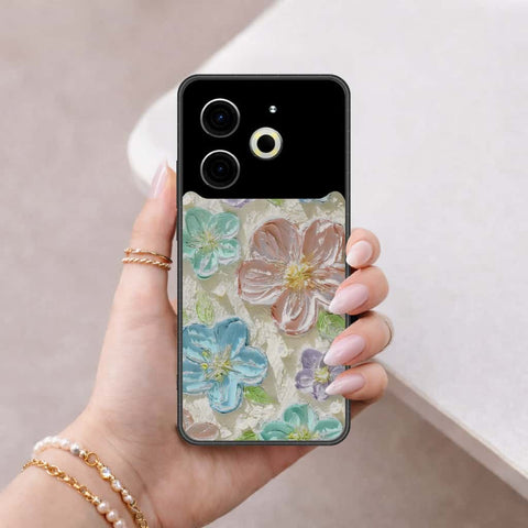 Tecno Pova 6 Cover - Floral Series 4 - HQ Ultra Shine Premium Infinity Glass Soft Silicon Borders Case