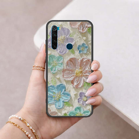 Xiaomi Redmi Note 8 Cover - Floral Series 4 - HQ Ultra Shine Premium Infinity Glass Soft Silicon Borders Case
