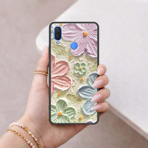 Huawei Honor 8C Cover - Floral Series 4 - HQ Ultra Shine Premium Infinity Glass Soft Silicon Borders Case