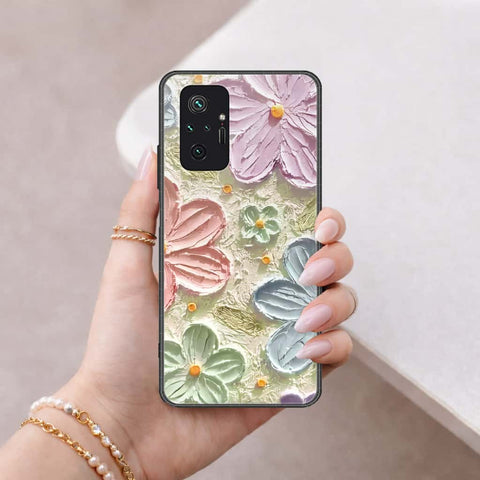 Xiaomi Redmi Note 10 Pro 4G Cover - Floral Series 4 - HQ Ultra Shine Premium Infinity Glass Soft Silicon Borders Case