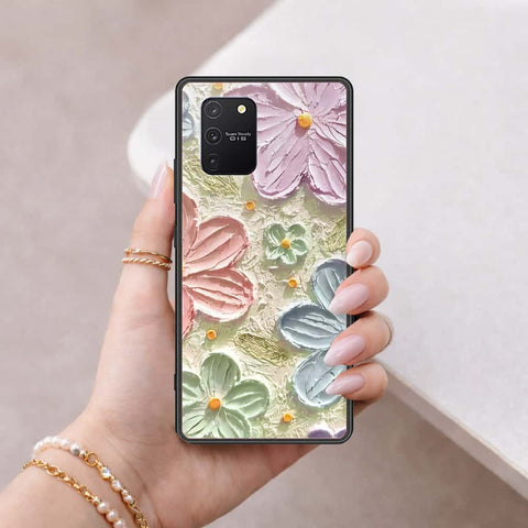 Samsung Galaxy M80s Cover - Floral Series 4 - HQ Ultra Shine Premium Infinity Glass Soft Silicon Borders Case