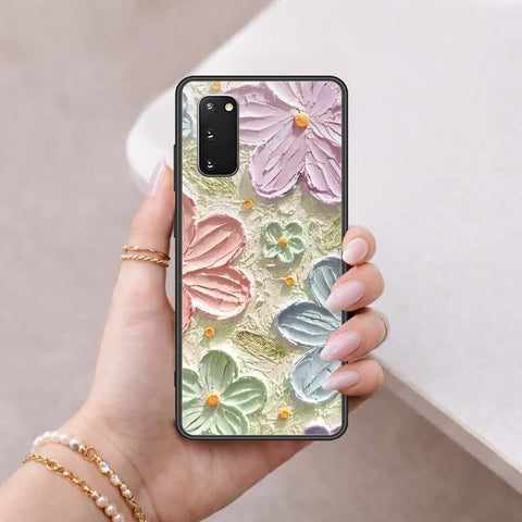 Samsung Galaxy S20 Plus Cover - Floral Series 4 - HQ Ultra Shine Premium Infinity Glass Soft Silicon Borders Case