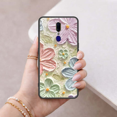 Oppo A9 / A9x Cover - Floral Series 4 - HQ Ultra Shine Premium Infinity Glass Soft Silicon Borders Case