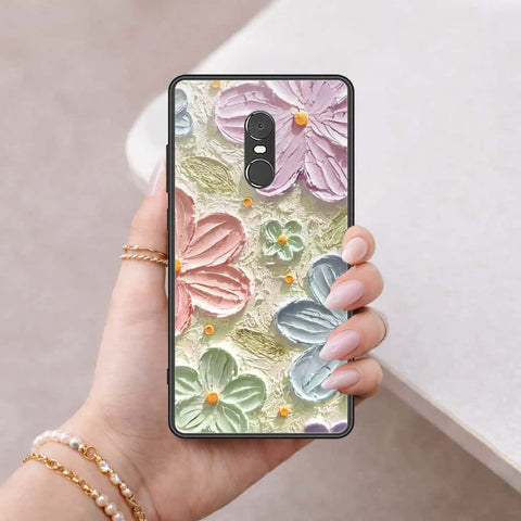 Xiaomi Redmi Note 4 / 4X Cover - Floral Series 4 - HQ Ultra Shine Premium Infinity Glass Soft Silicon Borders Case