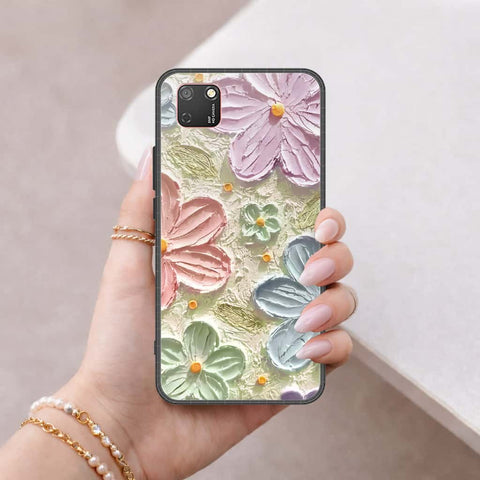 Honor 9S Cover - Floral Series 4 - HQ Ultra Shine Premium Infinity Glass Soft Silicon Borders Case