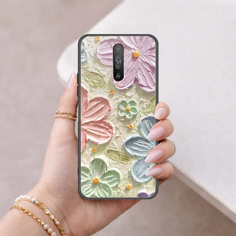 Xiaomi Redmi K30 Cover - Floral Series 4 - HQ Ultra Shine Premium Infinity Glass Soft Silicon Borders Case