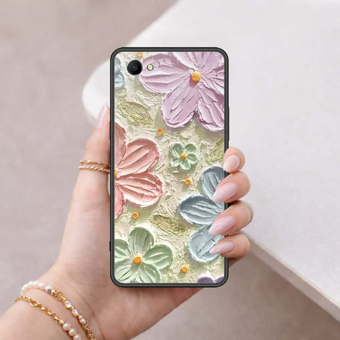 Oppo A3 Cover - Floral Series 4 - HQ Ultra Shine Premium Infinity Glass Soft Silicon Borders Case
