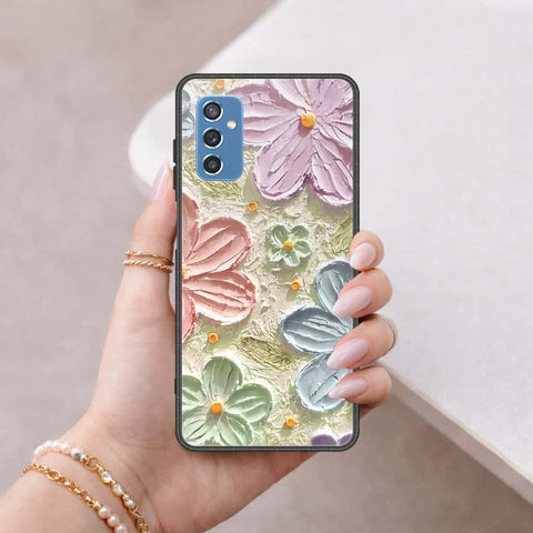 Samsung Galaxy M52 5G Cover - Floral Series 4 - HQ Ultra Shine Premium Infinity Glass Soft Silicon Borders Case