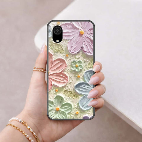 Samsung Galaxy A03 Core Cover - Floral Series 4 - HQ Ultra Shine Premium Infinity Glass Soft Silicon Borders Case