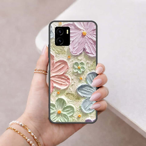 Vivo iQOO U5x Cover - Floral Series 4 - HQ Ultra Shine Premium Infinity Glass Soft Silicon Borders Case