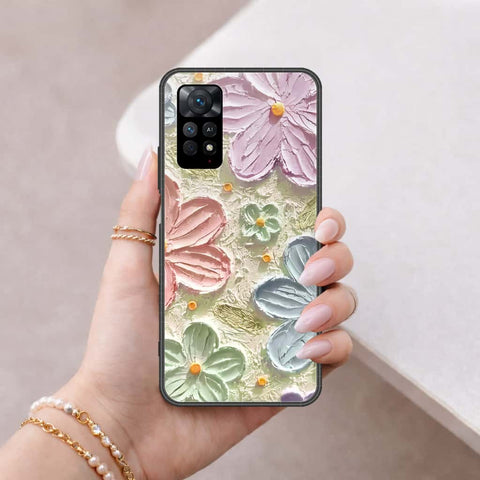 Xiaomi Redmi Note 11 Pro Cover - Floral Series 4 - HQ Ultra Shine Premium Infinity Glass Soft Silicon Borders Case