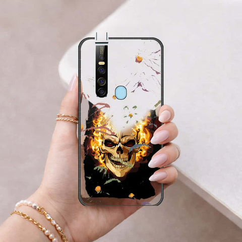 Tecno Camon 15 Pro Cover - Floral Series 4 - HQ Ultra Shine Premium Infinity Glass Soft Silicon Borders Case