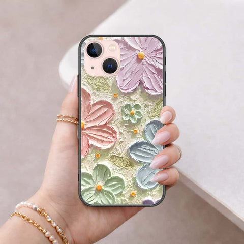 iPhone 14 Plus Cover - Floral Series 4 - HQ Ultra Shine Premium Infinity Glass Soft Silicon Borders Case