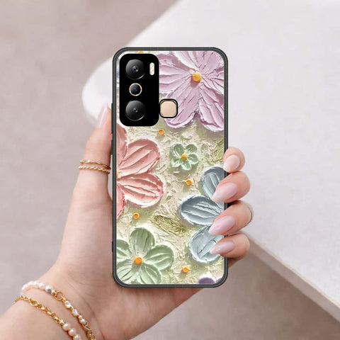 Infinix Hot 20i Cover - Floral Series 4 - HQ Ultra Shine Premium Infinity Glass Soft Silicon Borders Case