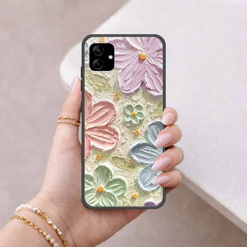 Samsung Galaxy F17 Cover - Floral Series 4 - HQ Ultra Shine Premium Infinity Glass Soft Silicon Borders Case