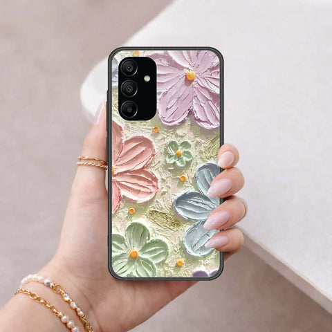 Samsung Galaxy A15 5GCover - Floral Series 4 - HQ Ultra Shine Premium Infinity Glass Soft Silicon Borders Case